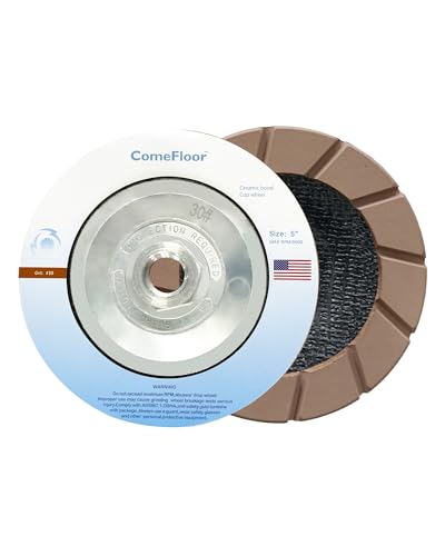 Meule à béton en céramique 12,7cm pour meuleuse d'angle, disque robuste 30#