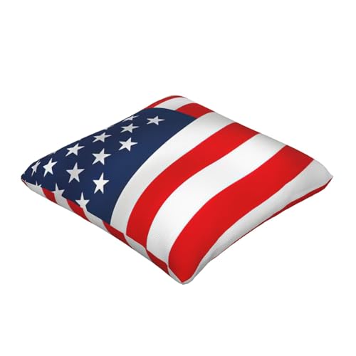 Housse de coussin drapeau américain EdWal douce pour lit et salon - 3