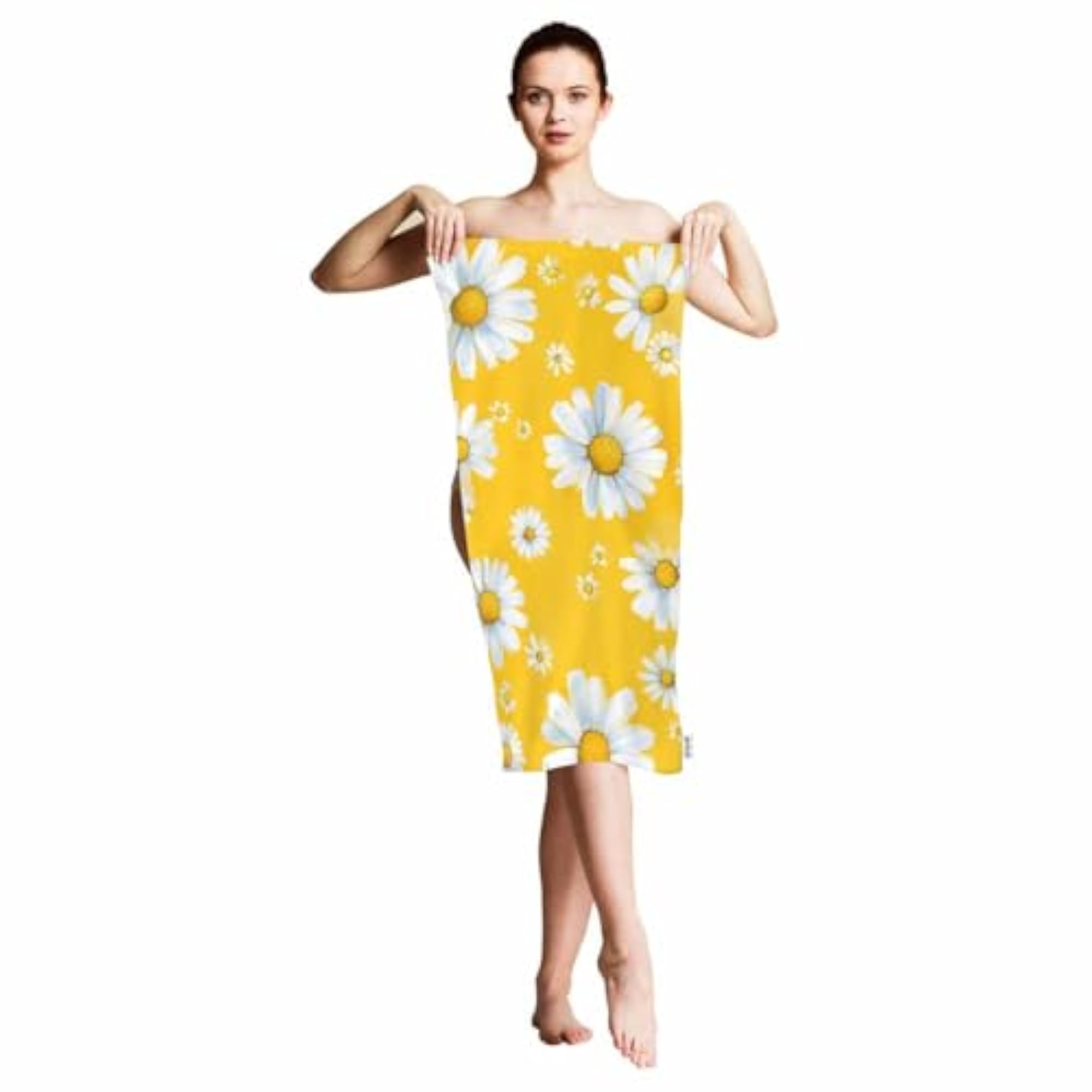 Daisy Chamomile Hand Towels, Soft Floral Washcloths