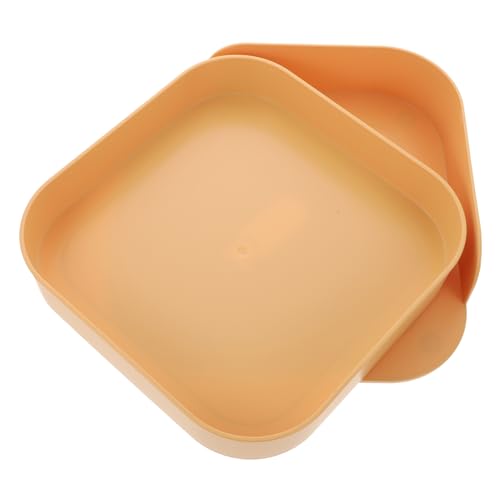 KICHOUSE 1 Pieza Estante Giratorio Recipiente Organizador De Estante De Especias Portátil Estantes De Almacenamiento Estanterias Almacenaje Estanteria Trastero Tocadisco Páginas Orange