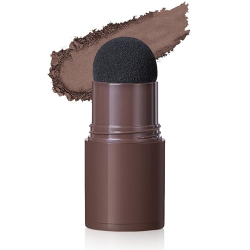KAFZEL 2 Pezzi Mini Scalp Shader polvere per capelli copre diradamento,ritocco ricrescita capelli,mascara capelli bianchi,Professionnel Hair Touch Up, per ritocco colore di capelli e radici（Marrone）