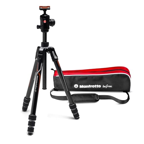 Manfrotto Befree GT Carbon Fiber Travel Tripod with 496 Center Ball Head, Twist