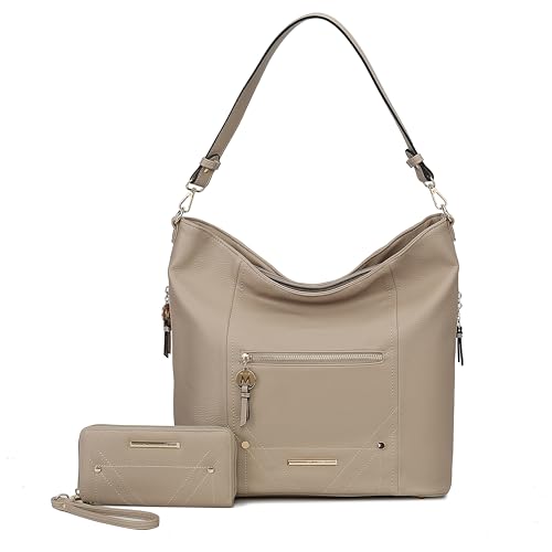 Image of MKF Collection Shoulder Bag for Women, Vegan Leather Top-Handle Crossbody Bag Handbag Purse by Mia K