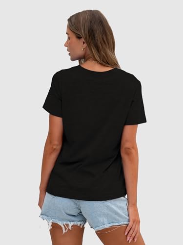 Image of Anbech Womens Dandelion Graphic T-Shirts Teen Girls Cute Sunflower Print Casual Tee Tops