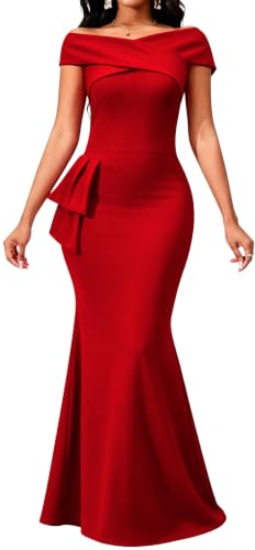 Image of VisiChenup Elegant Wedding Guest Formal Dresses for Women