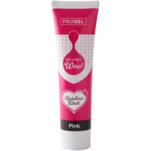 Colorante alimentario profesional Rainbow Dust ProGel, rosa 100g
