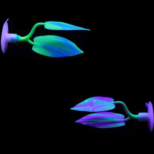 Image of 2PCS Silicone Betta Fish Leaf Hammock, Aquarium Fish Tank Resting Spot Bed for Betta Fish