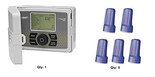 Orbit 57950 B-hyve Indoor/Outdoor 12 Station WiFi Sprinkler System & Med Waterproof Wire