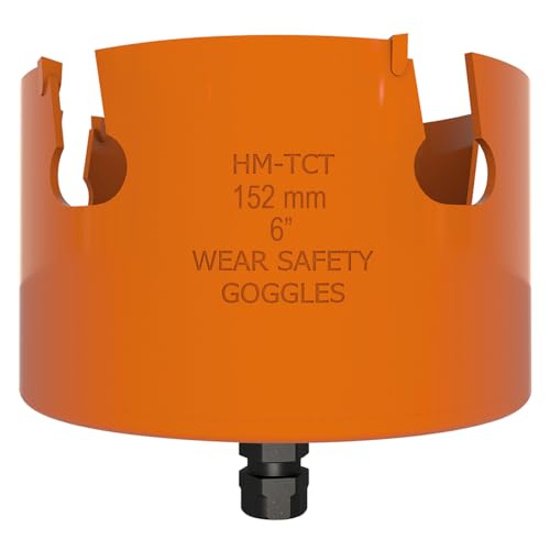 CMT 550-152X - HOLE SAW FOR WOOD/PLASTIC HW H=60 D=152 RH, Orange - Image 2