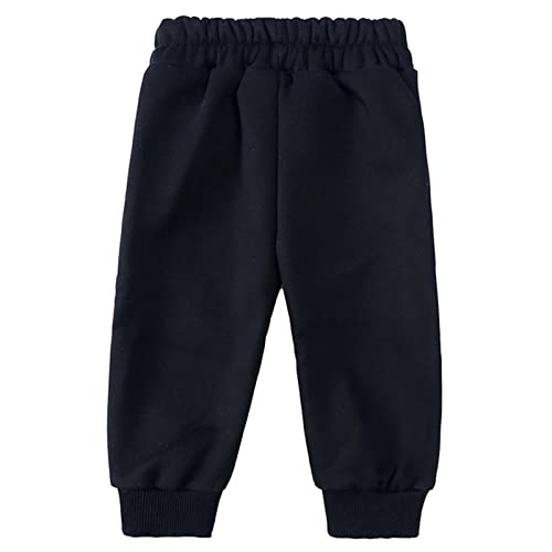 Image of Boys Girls Fall Winter Soft Fleece Lined 2 Piece Athletic Hoodie and Jogger Pants Tracksuit Set,18 Months-14 Years