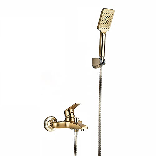 Robinet de baignoire en or brossé idéal pour rénovation de salle de bain