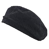 MULIMU Lightweight Beret Hat for Women Hollow Out Crochet Berets French Lace Beret Cap for Autumn Su