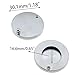 DGZZI 16mm Inside Diameter Zinc Alloy Anti Peep Cat Eye Back Cover Door Mirror End Cap Home Security Privacy Guard with Self Adhesive Installation Tool