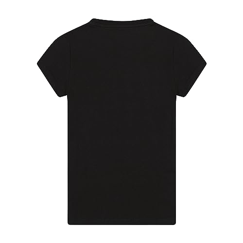 Image of Puma Girls Core Logo Short Sleeve T-Shirt, Crewneck, Soft and Lightweight