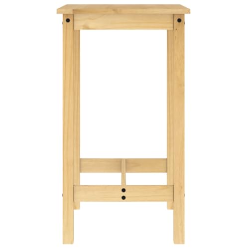 vidaXL Bar Set 5-TLG., Bartisch mit 4 Barhocker, Stehtisch Bistrotisch Barstühle für Esszimmer Küche Wohnzimmer, Bartresen Küchentisch Stühle, Massivholz Kiefer