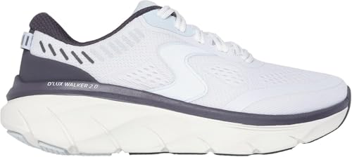 Skechers - Womens D'Lux Walker 2.0 - Active Pace Sneakers, Color White/Multi, Size: 8.5 M US4