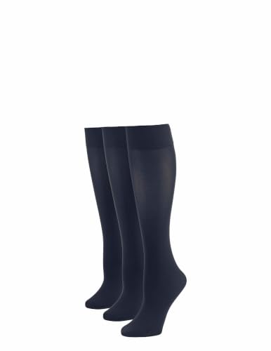 Image of HUE Women's Soft Opaque Knee High Socks for Women (Pack of 3)