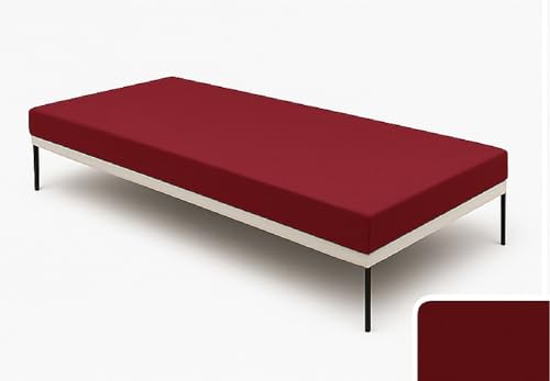 Image of ATOOTFUSION Orthopedic High-Density HR Foam Mattress | High-Resilience (HR) Dual-Sided Foam | Single Size Bed Mattress - 3-Year Warranty (Maroon, 72X35X2 Inches)