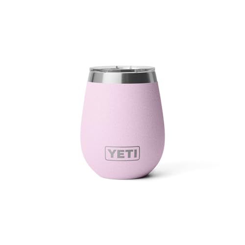 Image of YETI Rambler 10 oz Wine Tumbler, Vacuum Insulated, Stainless Steel with MagSlider Lid, Cherry Blossom