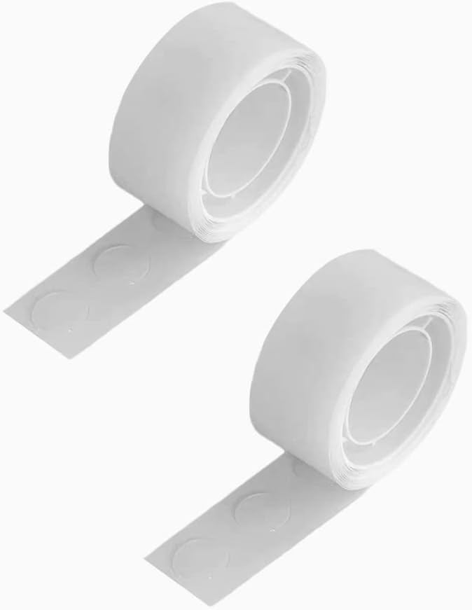 Glue Dots, 2 Roll/200 Pieces Round Glue Dots, Double Sided Glue Points, for DIY, Wedding, Christmas, Birthday, Party