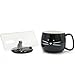 Koolkatkoo 16OZ Cute Cat Coffee Mug with Cell Phone Holder Lid for Cat Lover Unique Ceramic Black Mugs Tea Cup Gift for Women