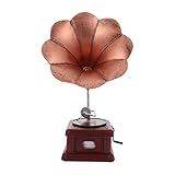 Parure de phonographe : ce magnifique gramophone rétro est bien construit et repose de manière stable sur votre bureau.