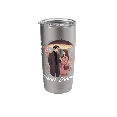 Easily Distracted By Korean Dramas Funny K-Drama Fan Stainless Steel Insulated Tumbler
