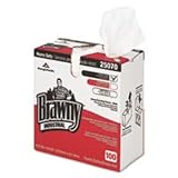Wholesale CASE of 10 - Georgia Pacific Brawny Heavy-Duty Industrial Wipes-Heavy-duty Wipes, 9-1/10"x16-1/2", 100/BX, White