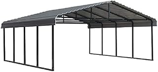 Arrow 20' x 20' 29-Gauge Metal Carport with Steel Roof Panels, 20' x