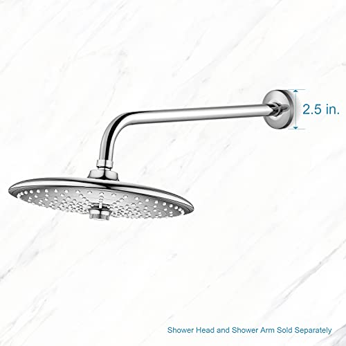 Offo Shower Arm Flange 2.5 Inches In Outer Diameter Replacement Shower Head Arm Escutcheon Plate Suitable For Most Brands Shower Head Arms, Chrome #TOP5