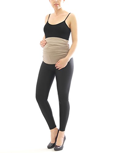 YESET Belly Band Belly Federal Band Cigar Band Maternity Belt Pants Extension - Beige, one Size