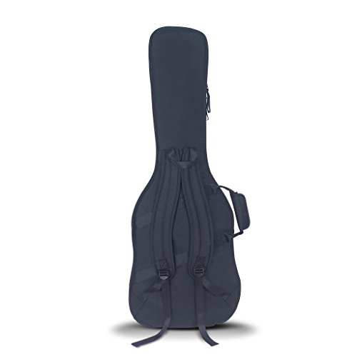 Image of Crossrock Electric Guitar Bag with 10mm Padded Backpack Straps, Black Grey