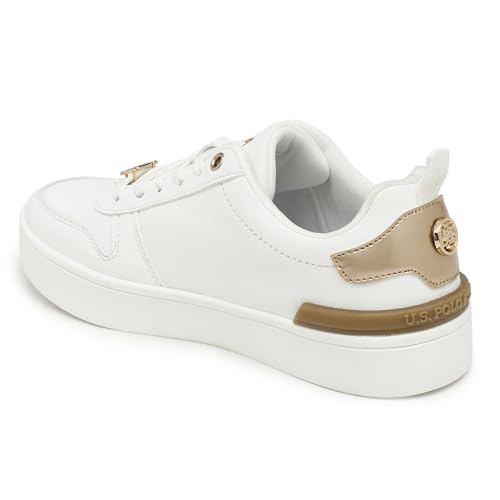 Image of U.s polo assn.Women Arya 3.0 White Casual Shoes with Comfort Insole