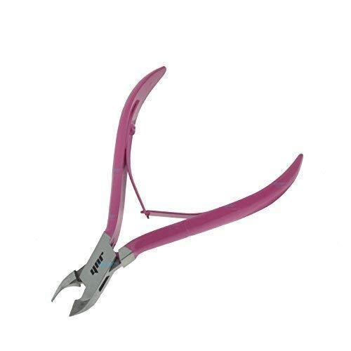 YNR® Cuticle Nipper Cuticle Cutter and Remover for Dead Skin - Durable Manicure Tools and Cuticle Clippers- Stainless Steel Professional Tool (Magenta)