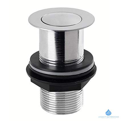Housler® Bonde à cliquet pour évacuation de lavabo, Chrome Cover