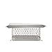 HY-C SPSS913 ShelterPro Bolt On Single Flue Chimney Cover, Fits Outside Existing Clay Flue Tile Dimensions 9" x 13", Stainless Steel