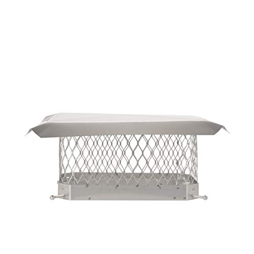 HY-C Stainless Steel Chimney Cap - Bolt-On Chimney Cover, Single Chimney Flue Cover Fits Existing Tiles, Chimney Vent Cap (9"x13") HY-C SPSS913 by HY-C - Used condition - US$34.05