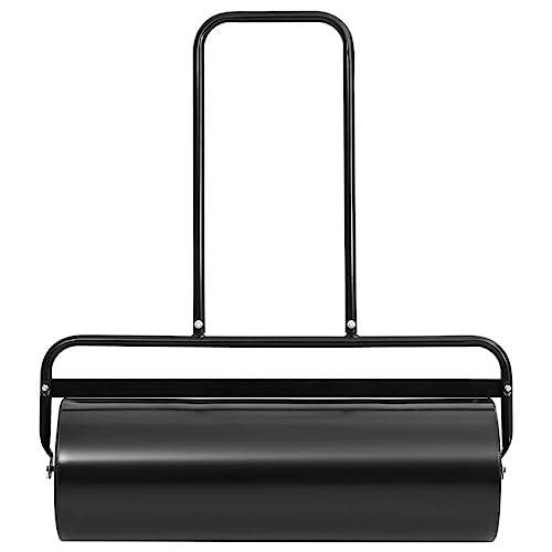 Generico Rullo da Giardino a Spinta Nero 63 L Ferro e Acciaio,Nero,14.9kg,154467