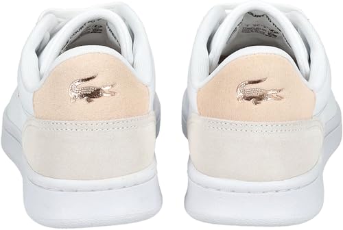 Baskets Lacoste BASKETS BLANCHES ET ROSES CARNABY SET EN CUIR FEMME - vue 10