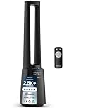 Pro Breeze® OmniAir 41" Bladeless Tower Fan with Air Purifier - Silent Standing Portable Circulator - Remote Control, HEPA Filter, LED Display, 10 Fan Speeds, 5 Modes & 60° Oscillation