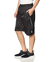 SOUTHPOLE Men's Basic Active Basketball Mesh Shorts, Black, XX-Large