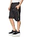 Southpole Men's Basic Basketball Mesh Shorts, Black/Black, Large