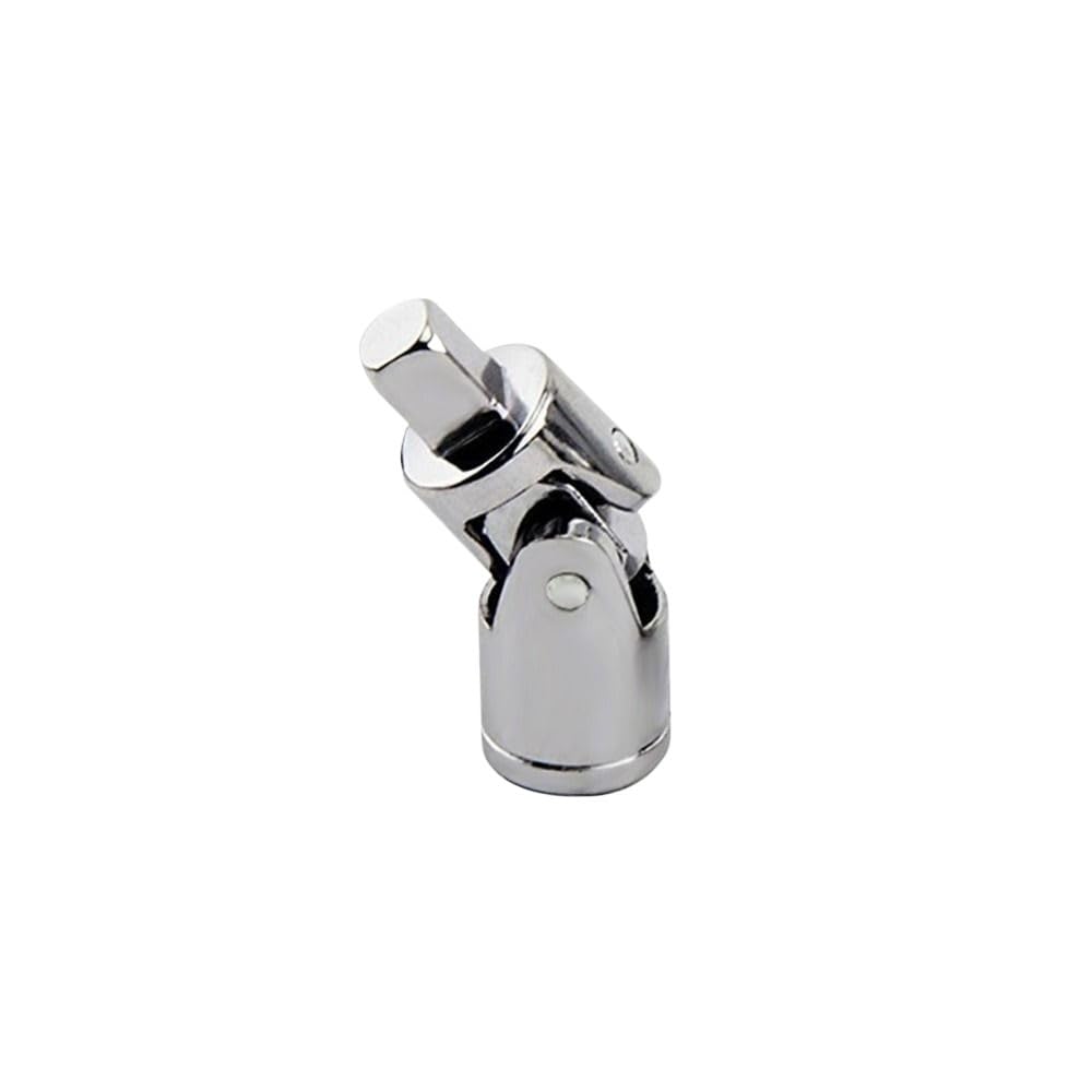Xctdsvah One Color Flexible Socket Extension 1/2 3/8 1/4 Cardan Joint Universal Angle Extension Bar Manual/Pneumatic Bendable Adapter Ratchet Tool Parts(1-4)