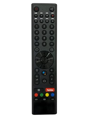 Image of Upix Compatible Micromax Smart TV LCD /LED Remote No. 1340 | with Voice | YouTube Buttons | Exactly Same Remote Will Only Work | Pairing is Required