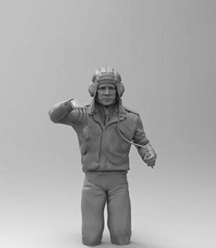 Figura Modelo Resina Comandante Tanque T-72 Soviet 1:16 miniatura 1