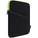 Lacdo Shockproof Tablet Sleeve Case for 10.2-inch New IPad 2019 | 11 Inch New IPad Pro 2018 | IPad Pro 10.5 Inch | 9.7 Inch New IPad | IPad Air 2 Protective Bag, Fit Apple Smart Keyboard, Green/Black