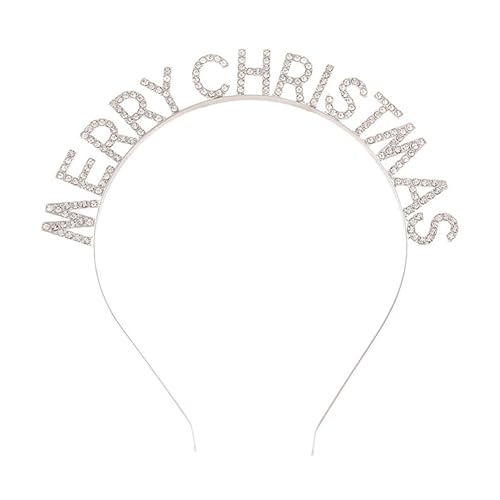 Serre-tête de Noël brillant avec strass et bandeau en cristal pour fête et anniversaire