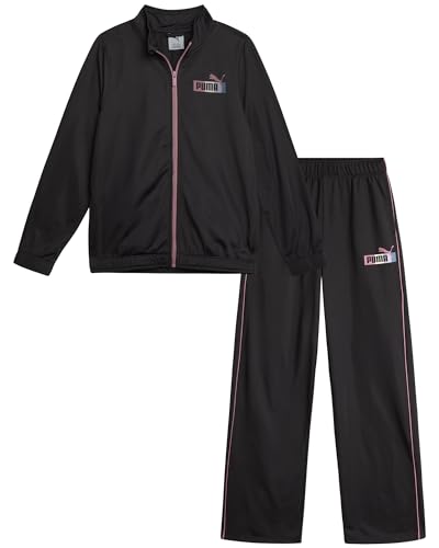 Amazon.com: PUMA Girls Jogger Set - 2 Piece Athletic Tricot Flare
