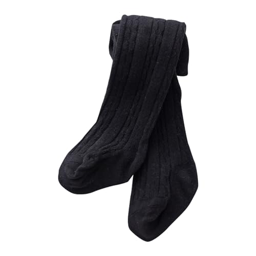 Baby Soft Tights Stockings Girls Knit Pantyhose Pants Stockings Toddler 𝗦eamless Leggings Tights (Black, 4-6 Years)