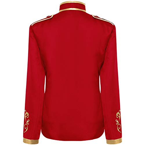 Crubelon Men's Court Fashion Prince Uniform Gold Embroidered Jacket Suit Jacket2